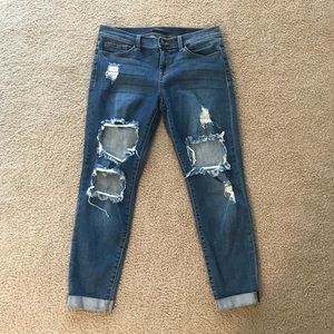 SP Black Label Cropped Boyfriend Ripped Jeans 💙